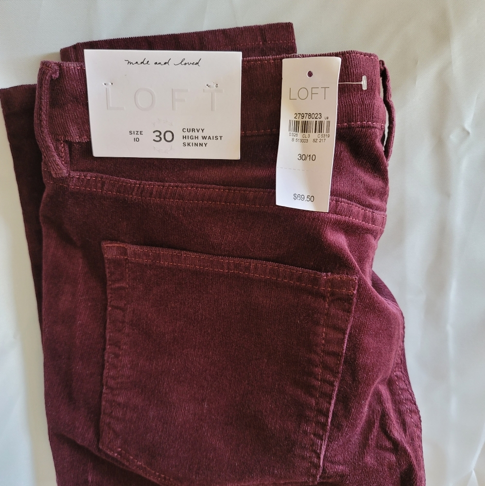 Skinny corduroy pants